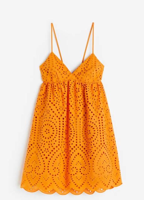 Vestido naranja de H&M (34,99 euros)