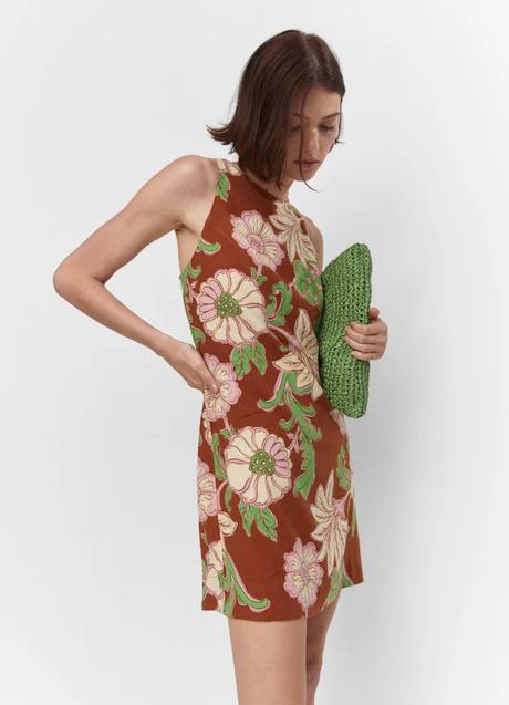 Vestido estampado de Mango (29,99 euros)