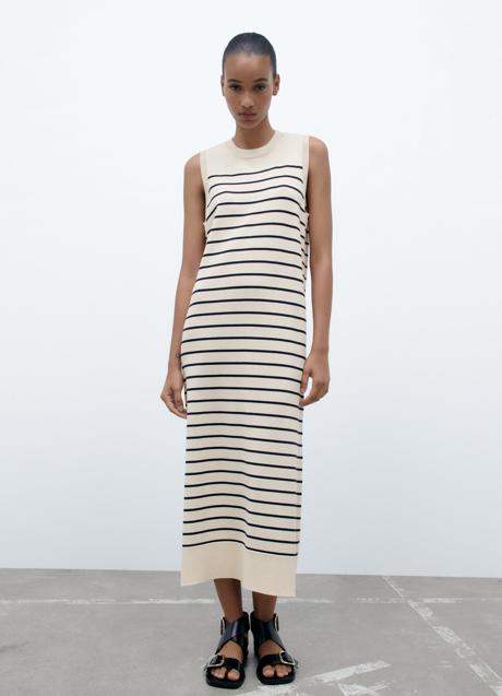 Vestido de rayas de Zara (27,95 euros)