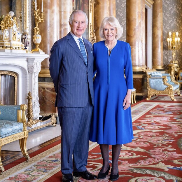 Una de las últimas fotografías de Carlos II y la reina Camilla, antes de la coronación. 