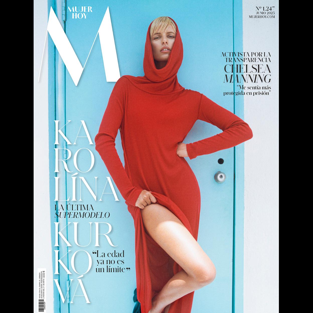 Karolína Kurková, protagonista del nuevo número de la revista Mujerhoy./