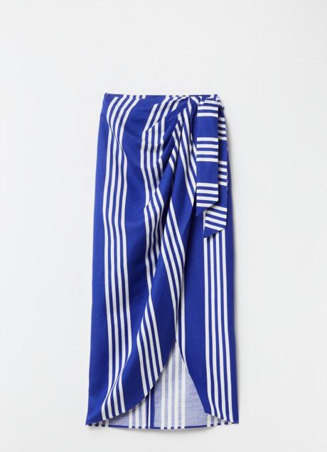 Falda de rayas de Sfera (39,99 euros)