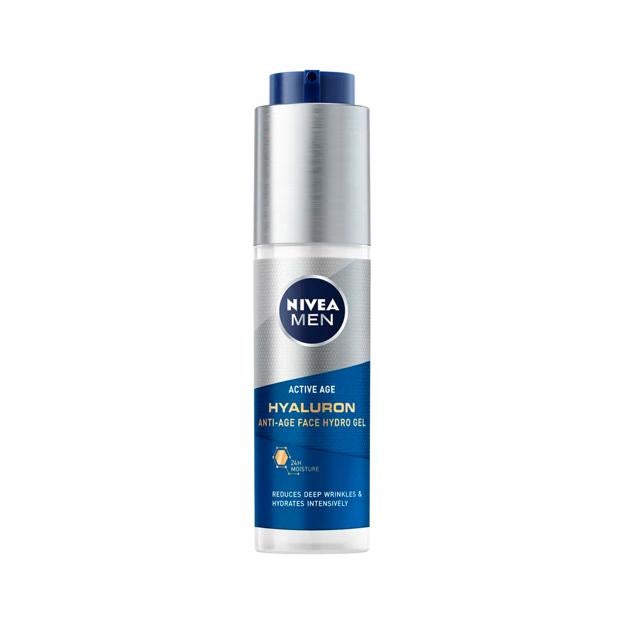 Gel hidratante con ácido hialurónico de Nivea Men.