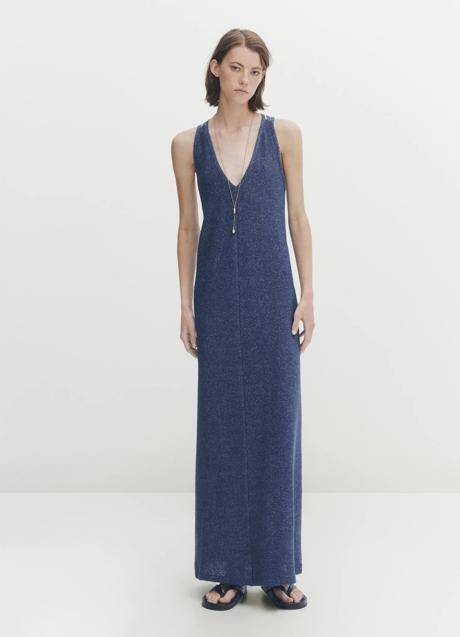 Vestido azul de Massimo Dutti (69,99 euros