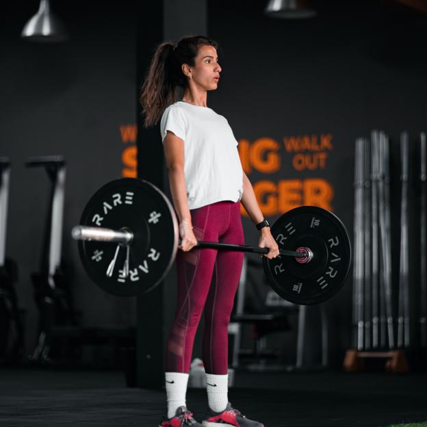 Mujer entrenando