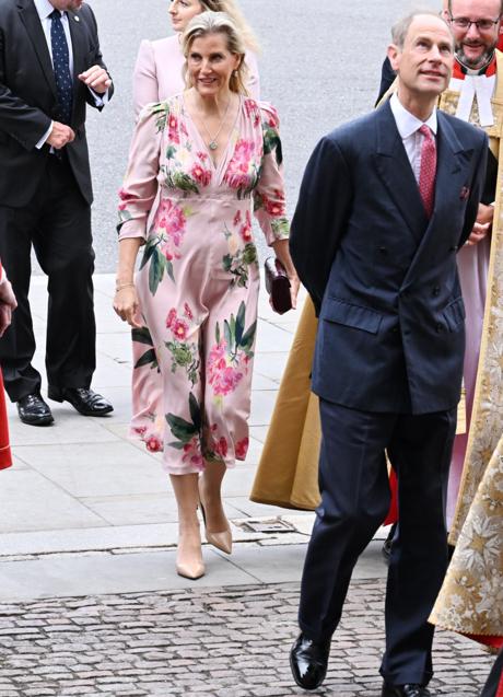 Sophie de Edimburgo con vestido de flores. Foto: Gtres.