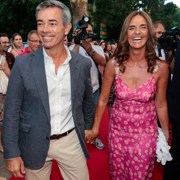 El padre de Iñigo Onieva, llegando a la fiesta preboda de su hijo. 