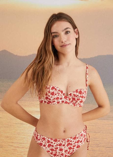 Women's Secret floral cut-out underwire bikini top