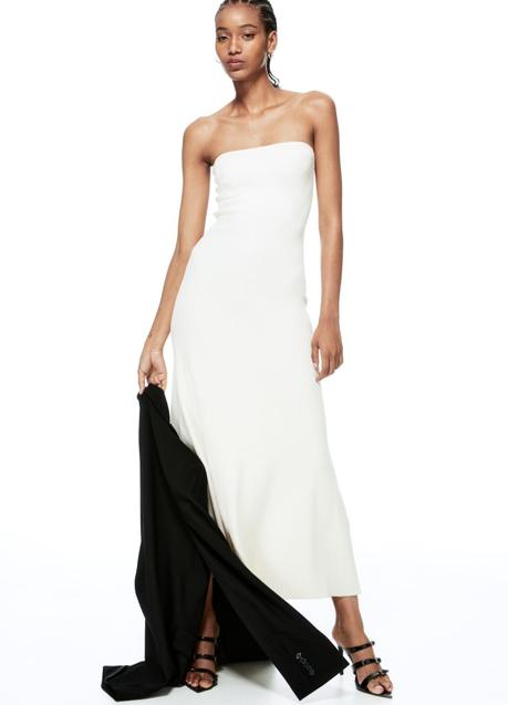 Vestido blanco de H&M (37,99 euros)