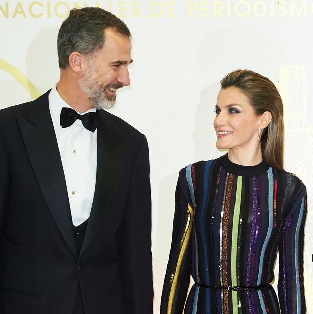 Los reyes durante los premios Mariano de Cavia de 2019.