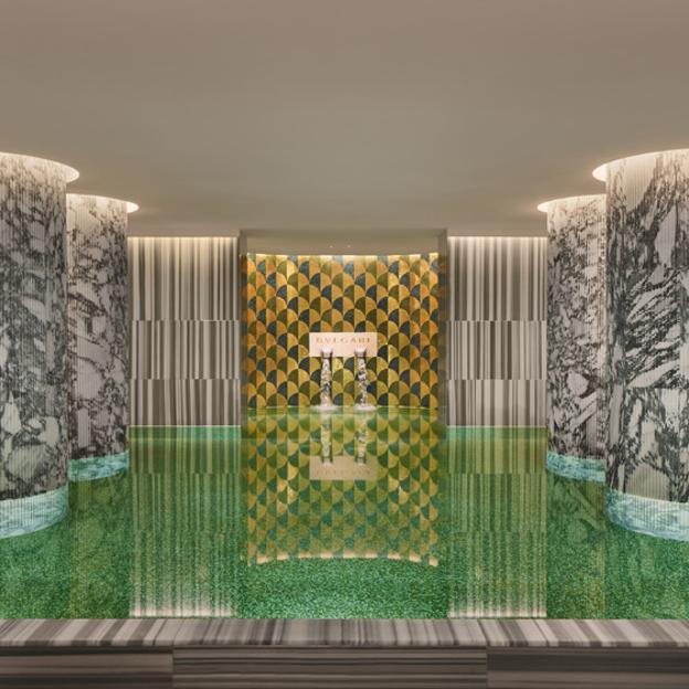 El spa del Hotel Bulgari Roma e suno de los más bonitos y elegantes de Europa.