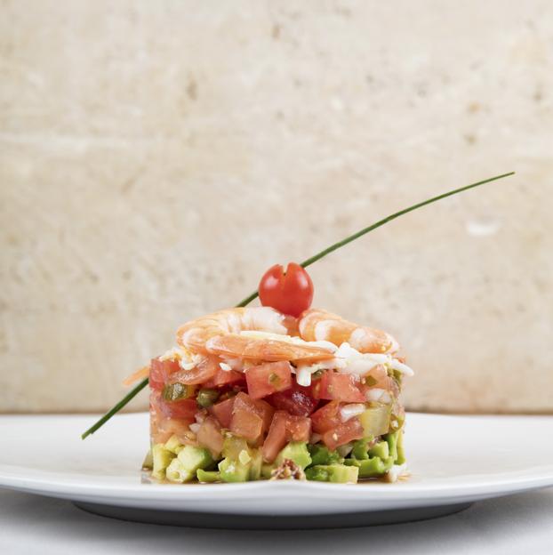 El tartar de tomate y aguacate del restaurante Los Patos.