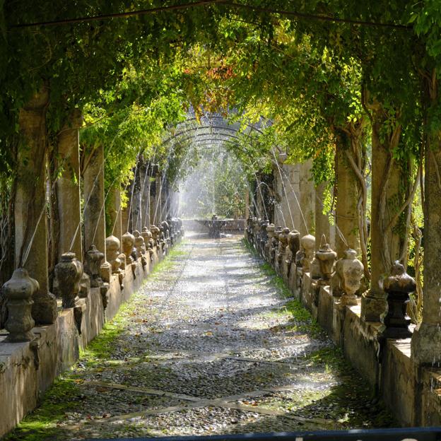 Jardines de Alfabia en Mallorca. /