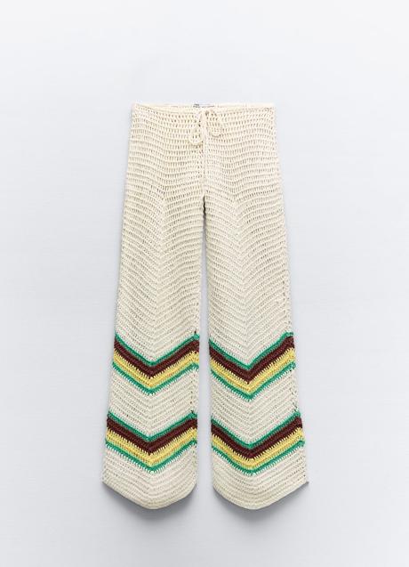 Pantalón de crochet de Zara (49,99 euros)