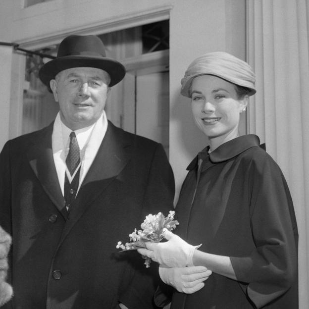 John Brendan Kelly junto a su hija, la princesa Grace Kelly. 