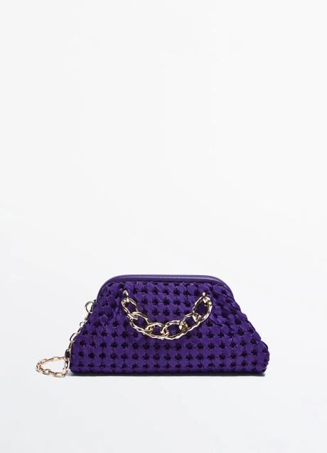 Bolso morado de Massimo Dutti (99,95 euros