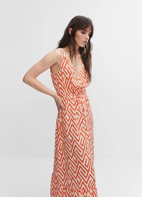 Vestido estampado de Mango (29,99 euros)