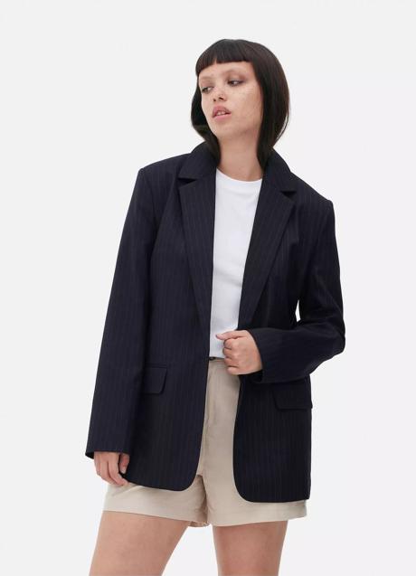 Blazer con raya diplomática