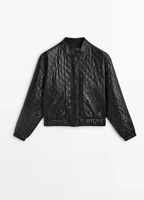 Chaqueta de piel de napa de Massimo Dutti (249 euros)