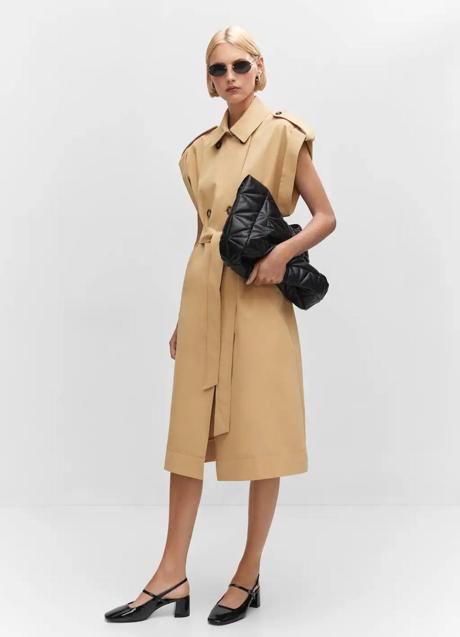 Chaleco trench oversize