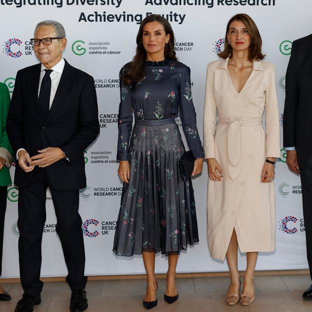 La reina Letizia y su vestido de Armani en el WCRD, en Londres.