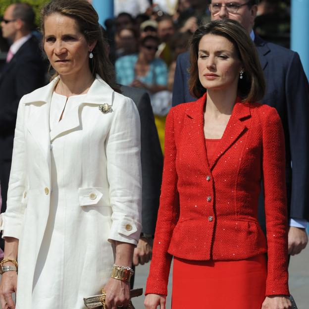 La infanta Elena y y la reina Letizia en 2008. 