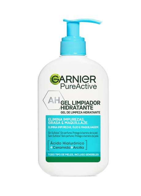 Gel limpiador hidratante de Garnier.