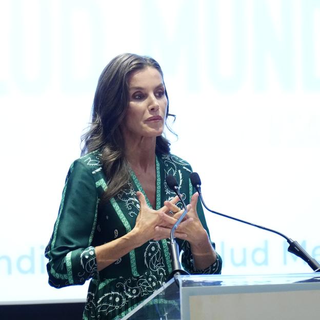 La reina Letizia considera prioritaria en su agenda la causa de la salud mental. 