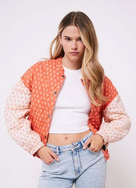 Chaqueta acolchada estilo bomber