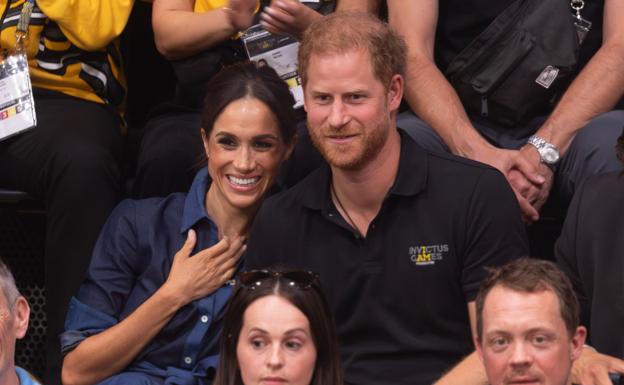 Harry y Meghan durante los Juegos Invictus 2023. /