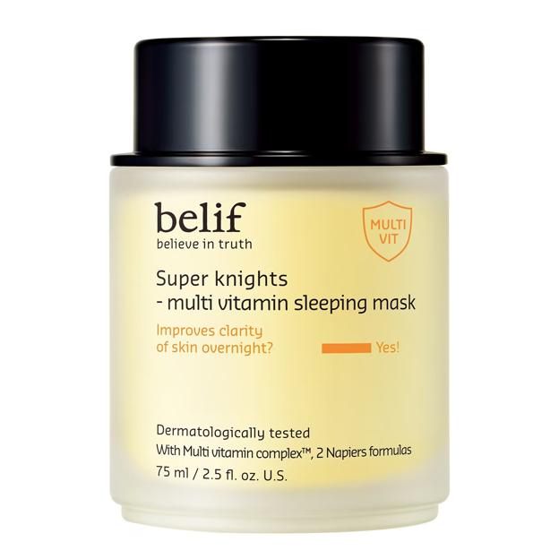 Mascarilla de noche multivitamínica de Belief.