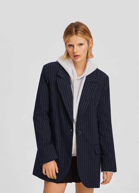 Blazer de raya diplomática