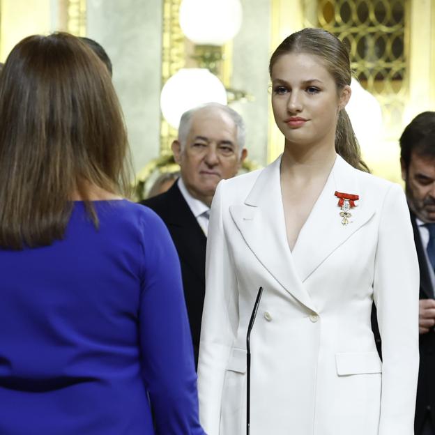 Princesa Leonor en la jura de la Constitución