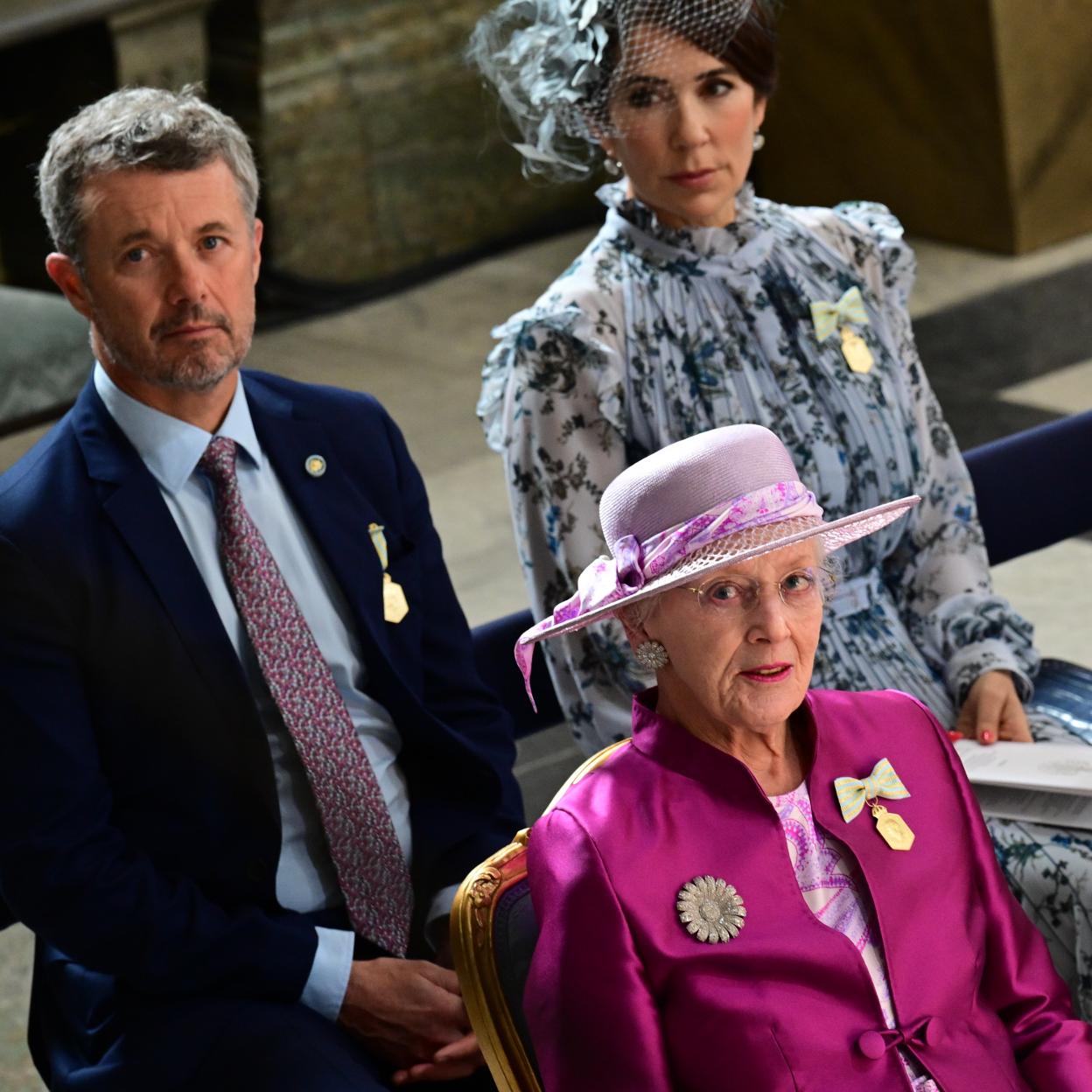 La reina Margarita y los príncipes Federico y Mary, en una imagen reciente. /gtres