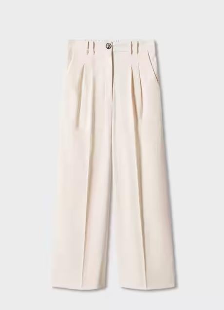 Pantalón blanco de Mango (35,99 euros)