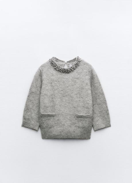 Jersey gris de Zara (39,99 euros)