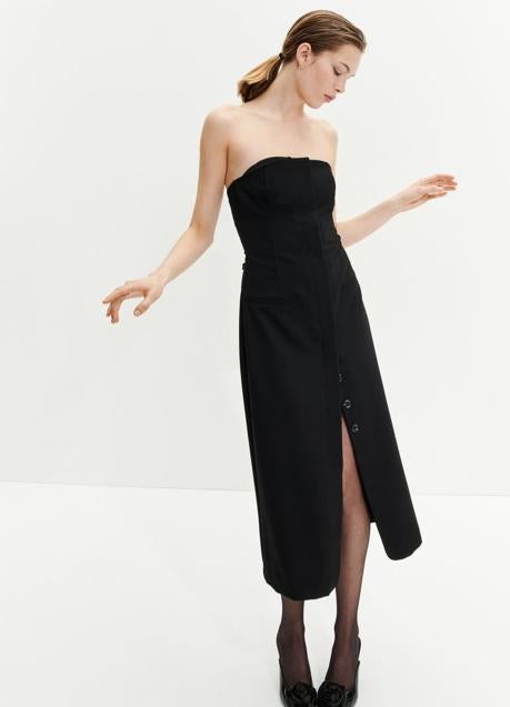 Vestido negro de H&M (59,99 euros euros)