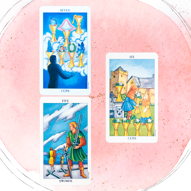 Las Copas equilibran la regencia del V de Espadas en la tirada del Tarot de esta semana: actúa con ética y ábrete a nuevas oportunidades en el amor