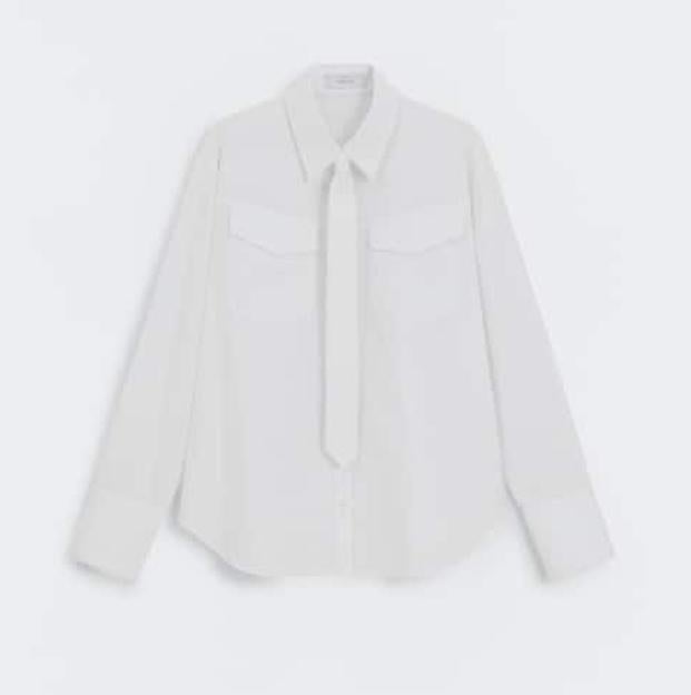 La camisa blanca de las rebajas de Mango.