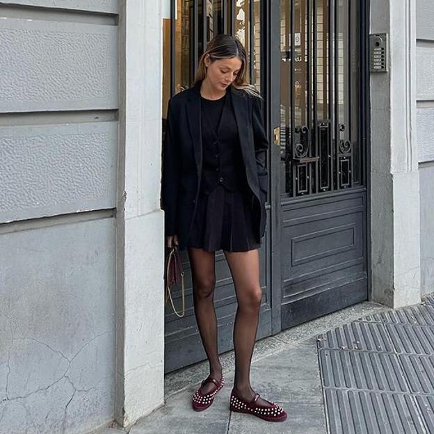 Una influencer con las bailarinas de Flabelus.