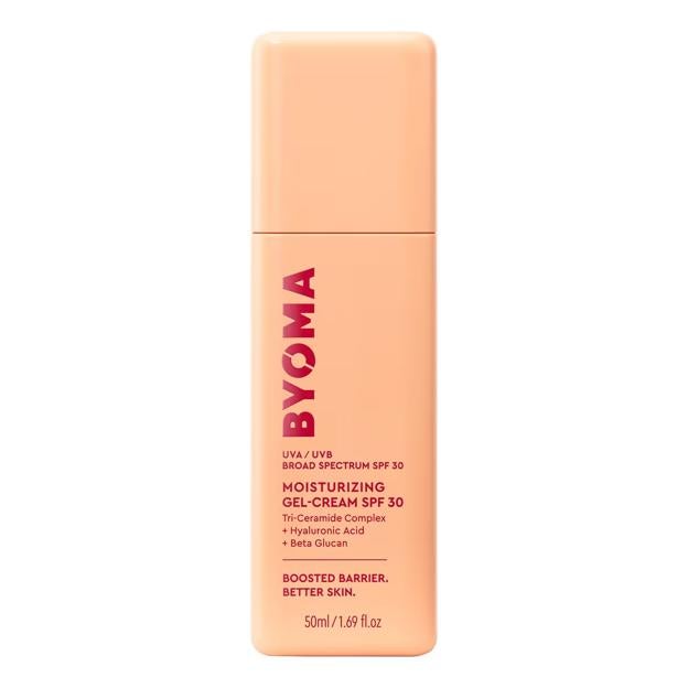 Crema hidratante facial SPF30 de Byoma.