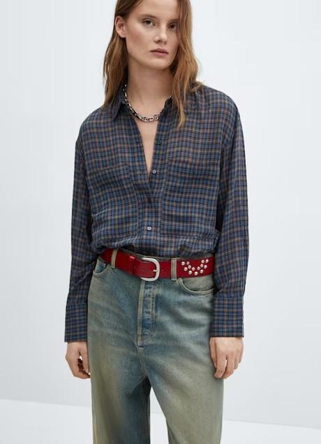 Camisa de cuadros de Mango (35,99 euros)