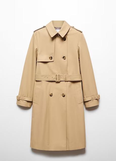 Trench camel de Mango (69,99 euros)