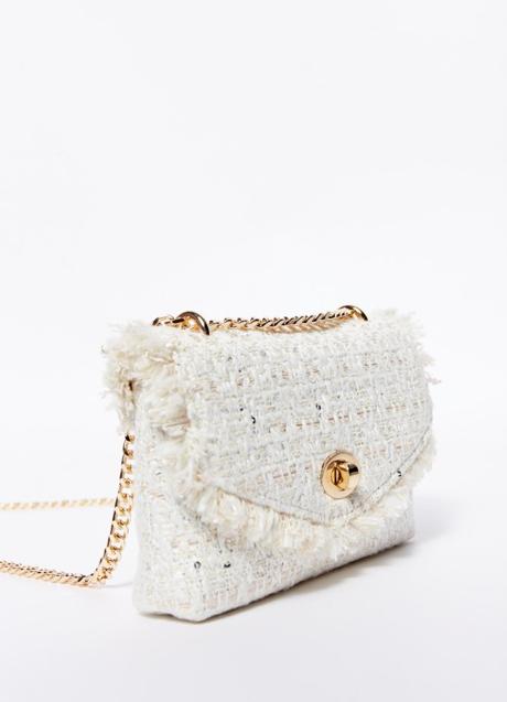 Bolso de tweed de Sfera (15,99 euros)