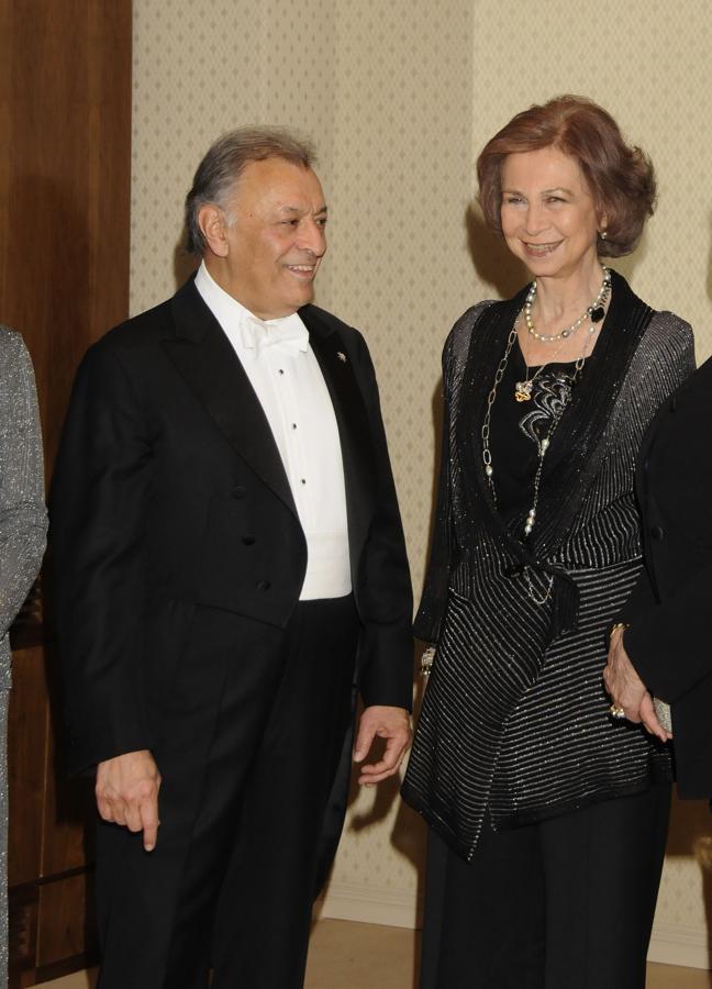 Sofía de Grecia y Zubin Mehta en 2011/GTRES