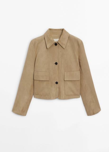 Chaqueta de cuero de Massimo Dutti (149 euros)