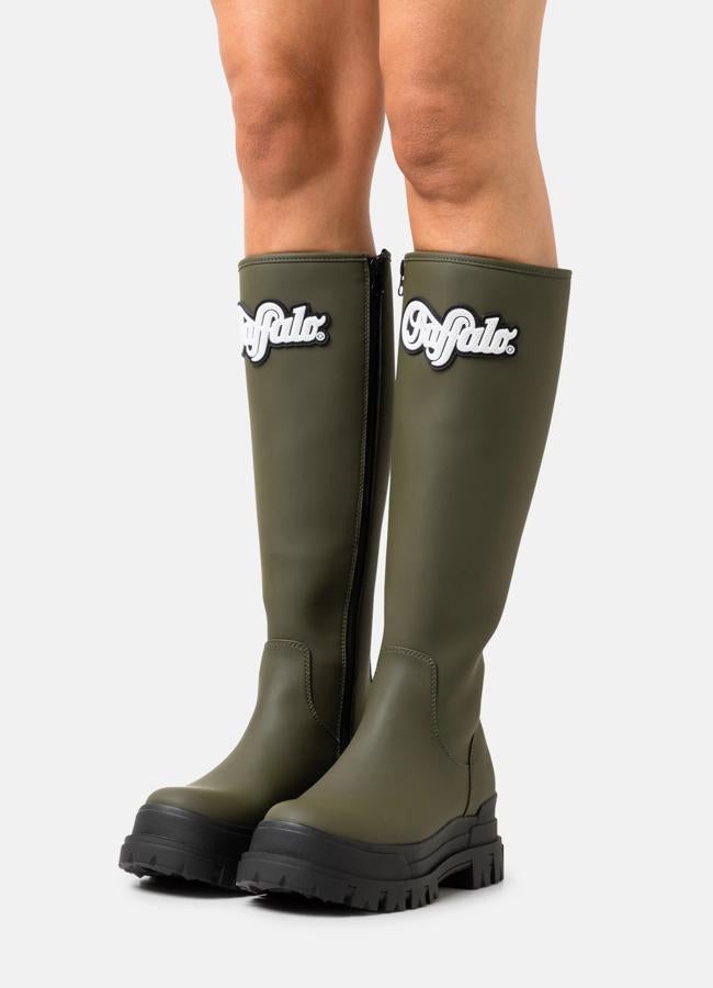 Botas verdes de Buffalo, 77,99 euros.