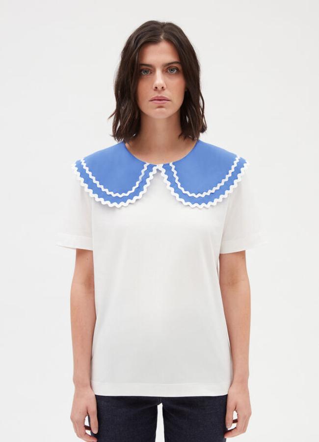 Camiseta con cuello bebé de Claudie Pierlot.