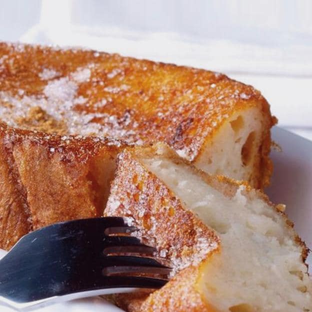 La torrija de La Mallorquina, un clásico de la repostería madrileña desde hace más de un siglo.