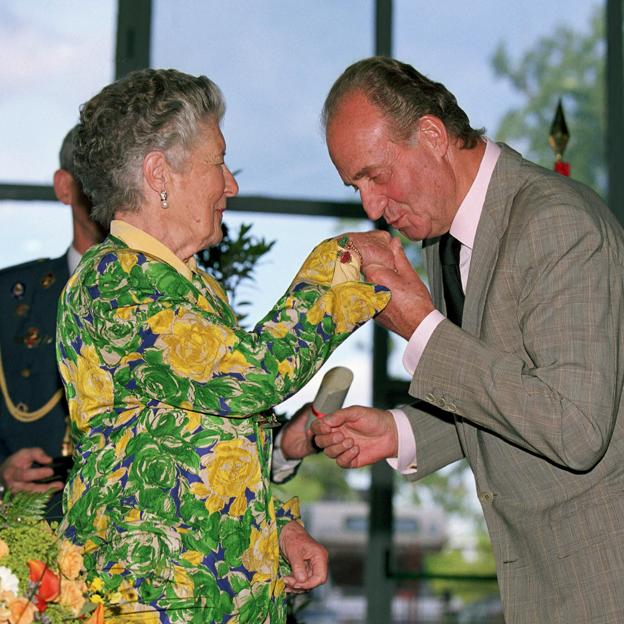 Alicia de Borbón y el emérito Juan Carlos en una foto de archivo.